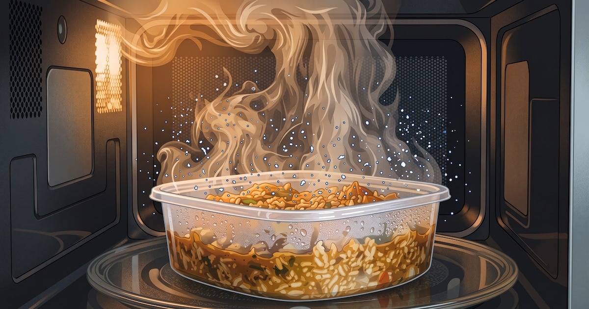 El microondas y los plásticos: por qué los toxicólogos piden pasar la comida a un recipiente de vidrio o cerámica antes de recalentarla