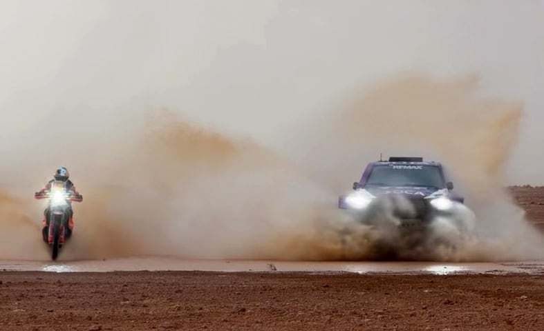 Cavigliasso y Pertegarini se prueban el traje grande en el Rally de Marruecos