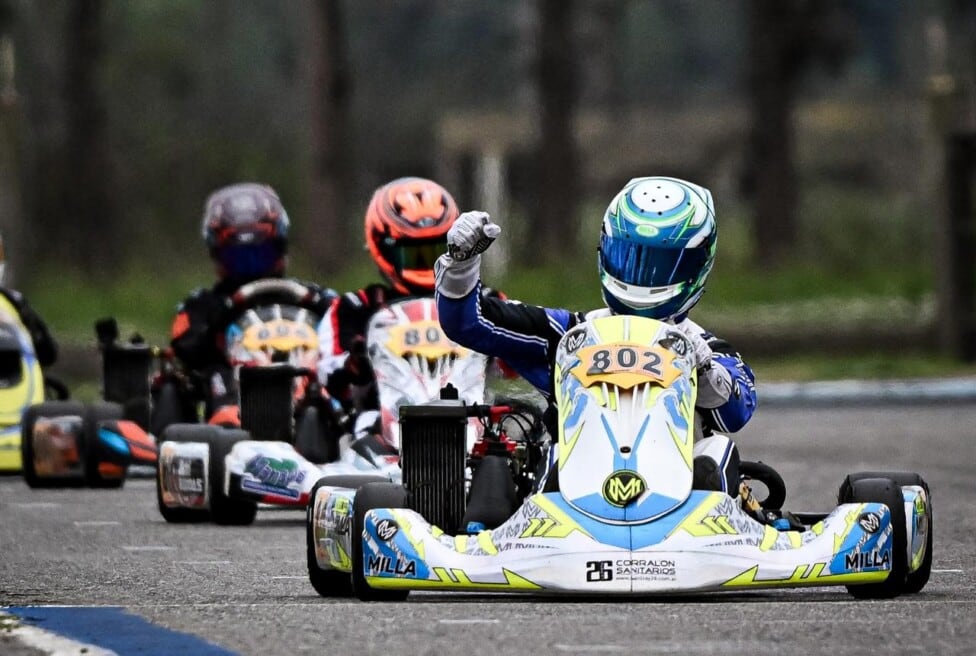 A los 16, Schioppa se sacó la lotería del karting y se ganó un pasaje a Europa
