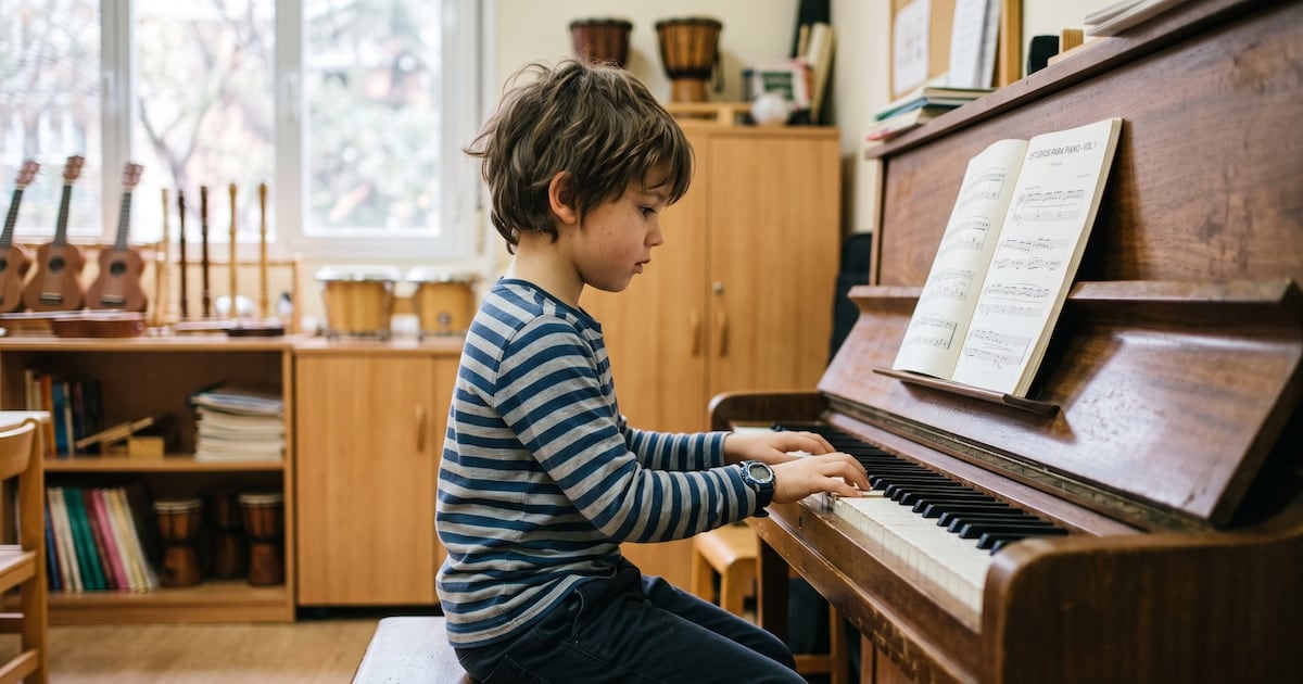Tocar un instrumento en la infancia: lo que la ciencia encuentra y lo que todavía no puede asegurar
