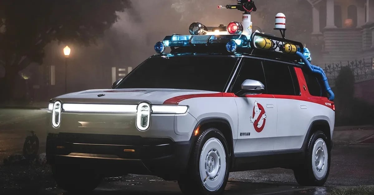 Bill Murray volvió a ser Venkman, ahora al volante de una camioneta eléctrica con perfume a caramelo de Halloween