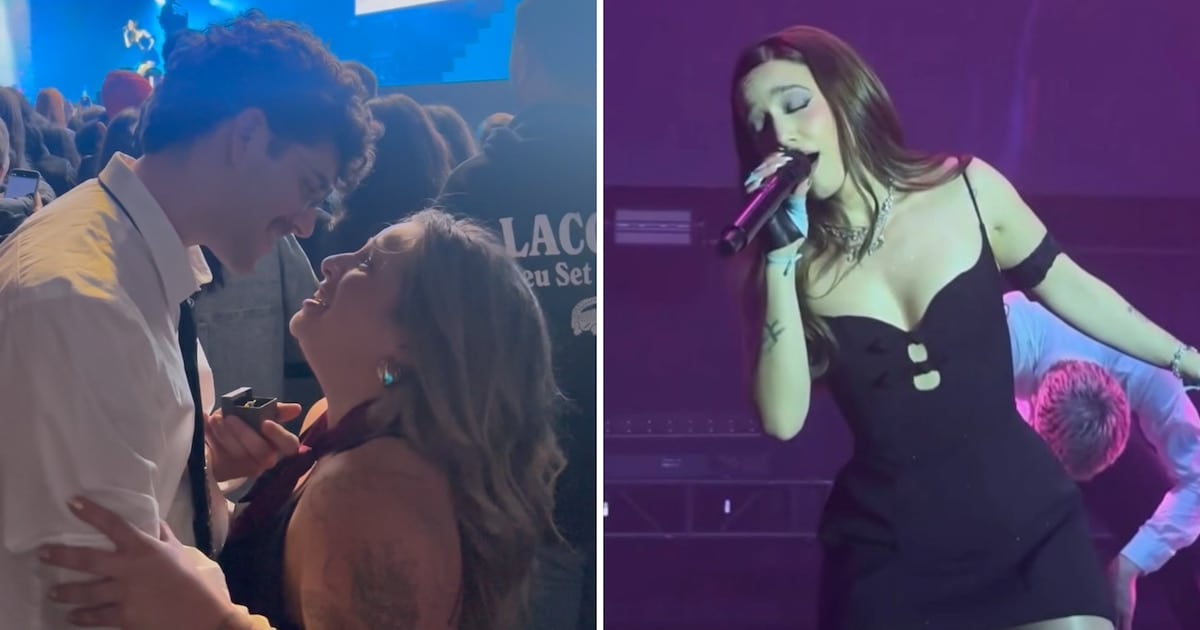 Cuando el vértigo se convierte en promesa de amor en medio de un show