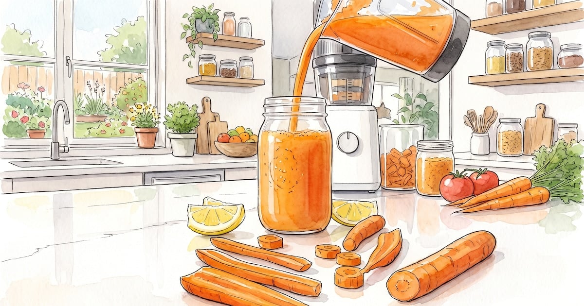 Entre el vaso y la ensalada: por qué la zanahoria entera y su jugo no son lo mismo