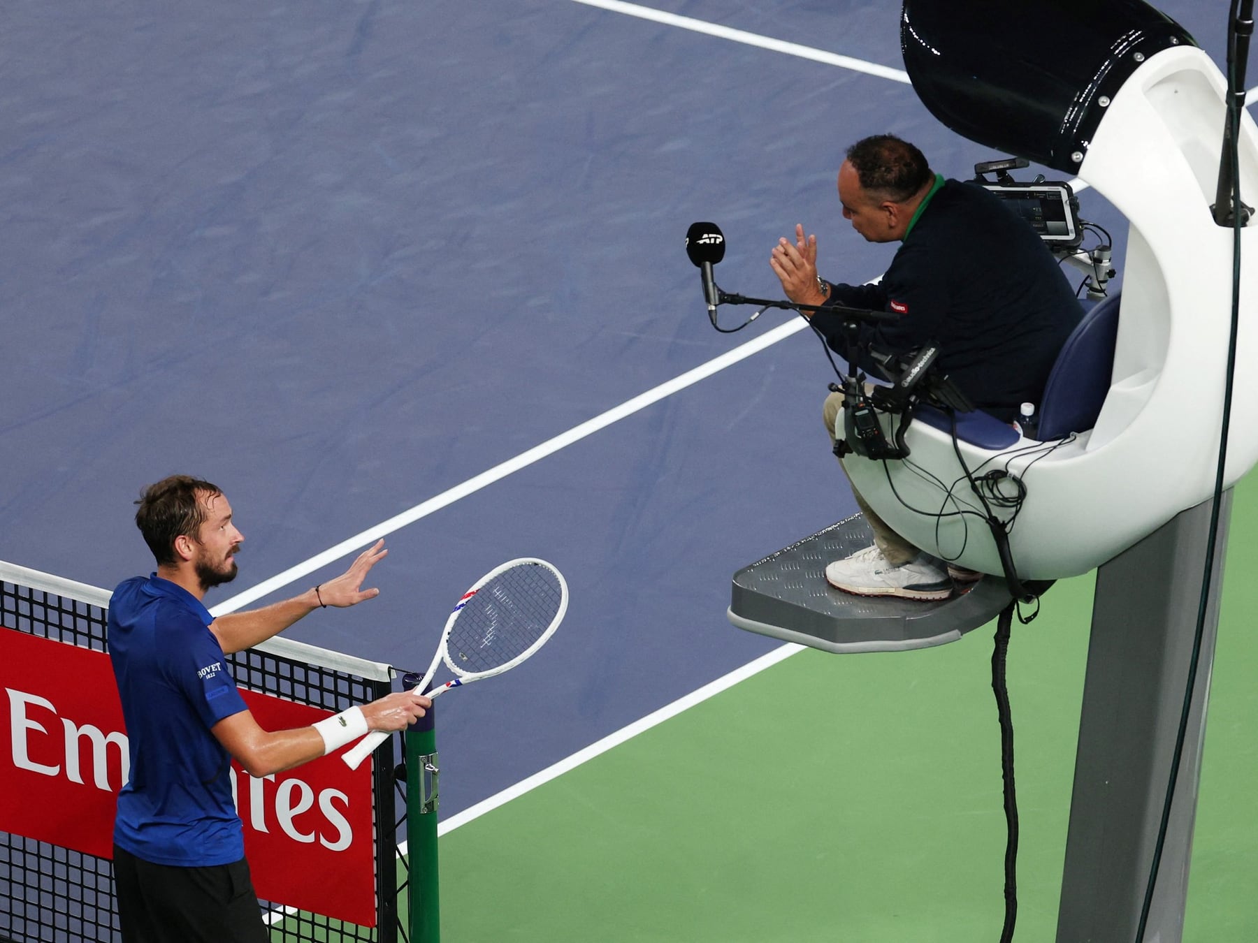 Medvedev quiso ver el halo sagrado y el tenis moderno le dijo que no